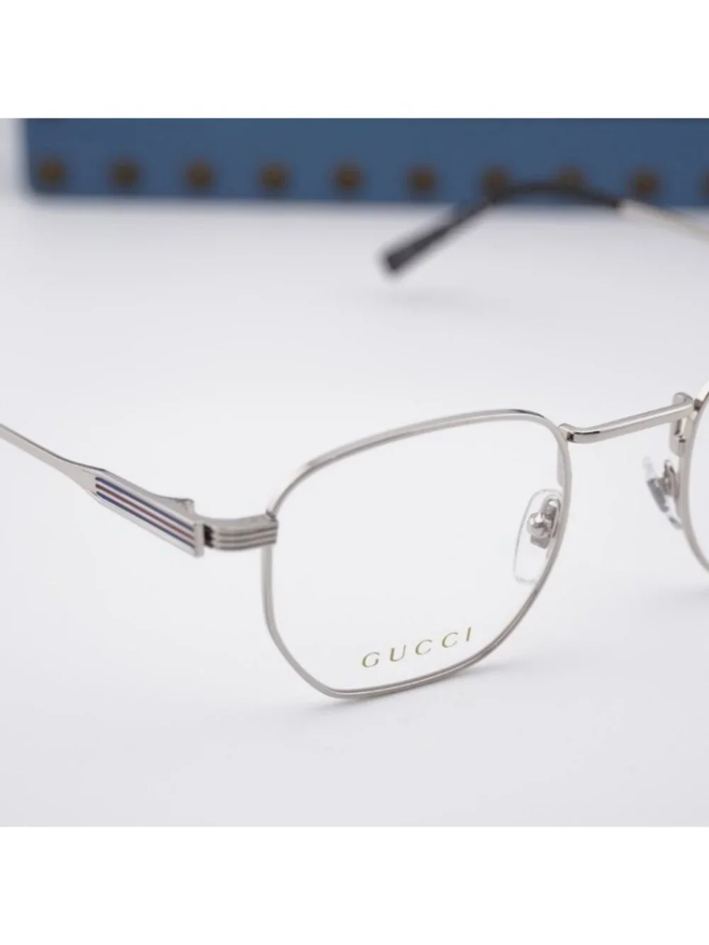 Gucci GG1878O 003 Eyeglasses Silver 49mm Square Frame